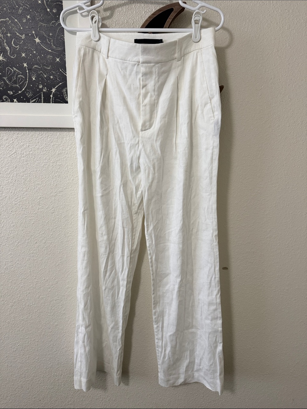 JENNI KAYNE Pants  Women 4 Linen Wide Leg Minimalist Office Beach Resort Yacht